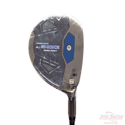 Mint Callaway Paradym Ai Smoke Max Fast Fairway Wood 5 Wood 5W 19° Mitsubishi Tensei Blue/Silver 40 Graphite Senior Right Handed 42.5in