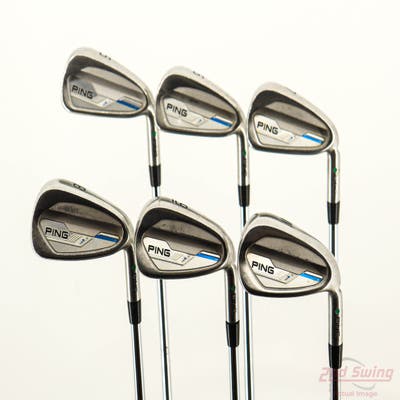 Ping 2015 i Iron Set 5-PW True Temper Dynamic Gold X100 Steel X-Stiff Right Handed Green Dot +1/2"
