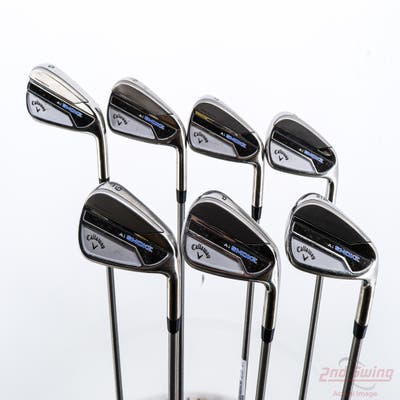 Callaway Paradym Ai Smoke Iron Set 5-PW AW Aerotech SteelFiber fc70 Graphite Regular Right Handed +3/4"