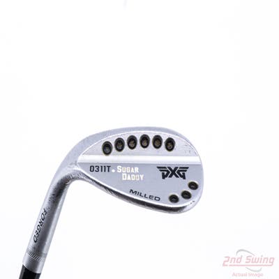 PXG 0311T Sugar Daddy Chrome Wedge Lob LW 58° 9 Deg Bounce Stock Steel Shaft Steel Wedge Flex Left Handed 35.5in