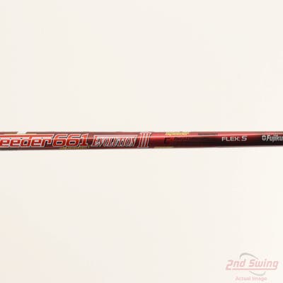 Used W/ TaylorMade RH Adapter Fujikura Speeder Evolution III 661 Driver Shaft Stiff 43.75in