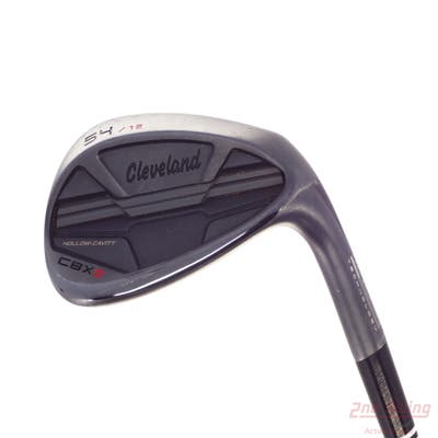 Cleveland CBX 2 Black Satin Wedge Sand SW 54° 12 Deg Bounce FST KBS Hi-Rev 2.0 115 Steel Regular Right Handed 35.25in