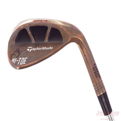 TaylorMade Milled Grind Hi-Toe Big Foot Wedge Lob LW 58° 15 Deg Bounce FST KBS Hi-Rev 2.0 115 Steel Wedge Flex Right Handed 34.5in