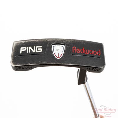 Ping Redwood Anser Black Satin Putter Steel Right Handed Black Dot 36.0in