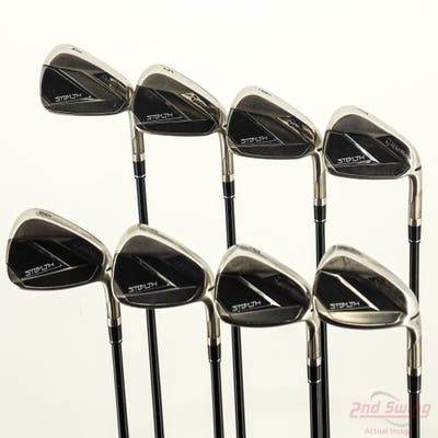 TaylorMade Stealth Iron Set 4-PW AW TM Fujikura Ventus Red 7 Graphite Stiff Right Handed +1/4"