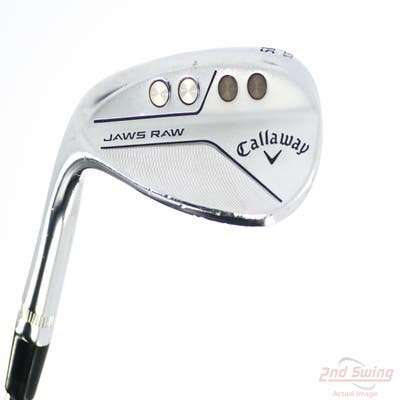 Callaway Jaws Raw Chrome Wedge Lob LW 58° 10 Deg Bounce S Grind True Temper Dynamic Gold Spinner Tour Issue Steel Wedge Flex Left Handed 35.75in