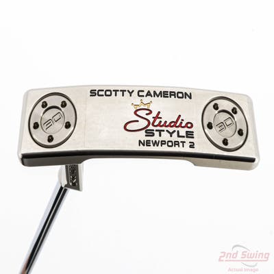 Mint Titleist Scotty Cameron 2025 Studio Style Newport 2 Putter Steel Left Handed 34.0in