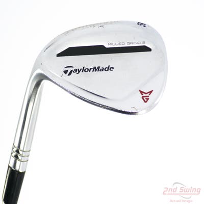 TaylorMade Milled Grind 2 Chrome Wedge Lob LW 58° 11 Deg Bounce SB True Temper Dynamic Gold Steel Wedge Flex Left Handed 35.0in
