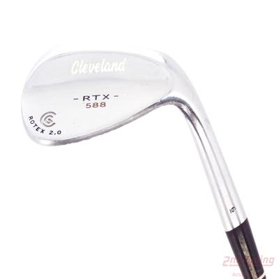 Cleveland 588 RTX 2.0 Tour Satin Wedge Lob LW 60° 6 Deg Bounce Stock Steel Shaft Steel Wedge Flex Right Handed 35.5in