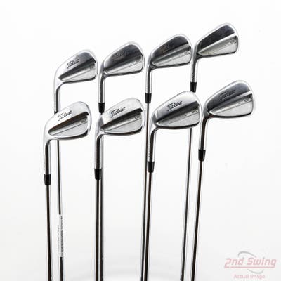 Titleist 2023 T100 Iron Set 4-PW AW Nippon NS Pro Modus 3 Tour 130 Steel Stiff Left Handed +1/2"