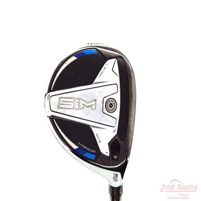 TaylorMade SIM Ti Fairway Wood 3 Wood 3W 15° Mitsubishi Kuro Kage Black Gen5 55 Graphite Regular Right Handed 42.0in