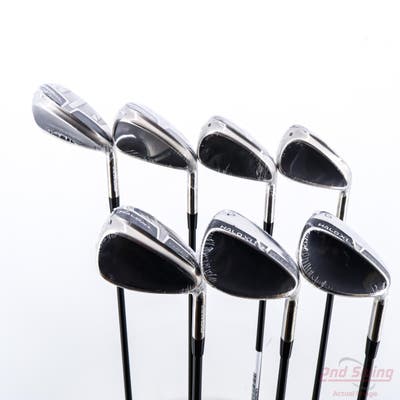 Mint Cleveland HALO XL Full-Face Iron Set 5-PW GW UST Mamiya Helium Black Nanocore 60i Graphite Senior Right Handed -3/4"