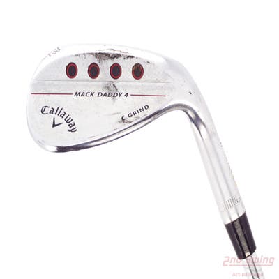 Callaway Mack Daddy 4 Chrome Wedge Lob LW 58° 8 Deg Bounce C Grind Stock Steel Shaft Steel Wedge Flex Right Handed 35.25in