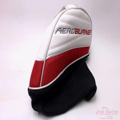 TaylorMade AeroBurner Driver Headcover Golf HC Head Cover Red White Sock Style