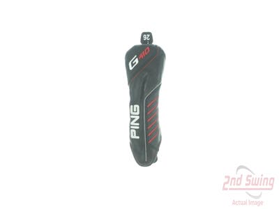 Ping G410 5 Hybrid Headcover 26° Tag Black White and Red
