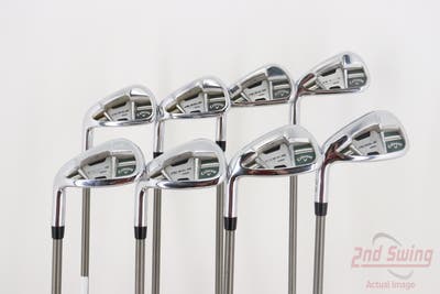 Callaway Rogue Pro Iron Set 4-PW AW Aerotech SteelFiber i80 Graphite Stiff Left Handed 38.25in