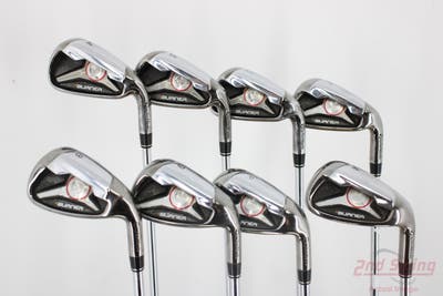 TaylorMade 2009 Burner Iron Set 4-PW AW Stock Steel Regular Right Handed +1/2"