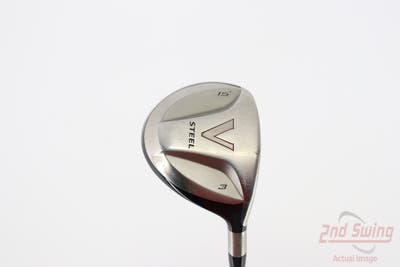 TaylorMade V Steel Fairway Wood 3 Wood 3W 15° Stock Graphite Stiff Right Handed 42.0in