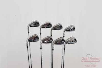 TaylorMade SIM MAX Iron Set 4-PW AW FST KBS MAX 85 Steel Stiff Left Handed 38.25in