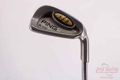 Ping i3 Blade Single Iron 6 Iron Stock Steel Stiff Right Handed White Dot 37.75in