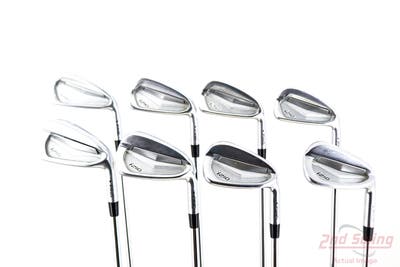 Ping i210 Iron Set 3-9 Iron Project X LZ 6.0 Steel Stiff Right Handed Black Dot -3/4"