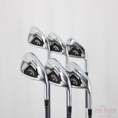 Callaway Apex DCB 21 Iron Set 5-PW UST Mamiya Recoil Dart 65H F2 Graphite Senior Right Handed -1/4"