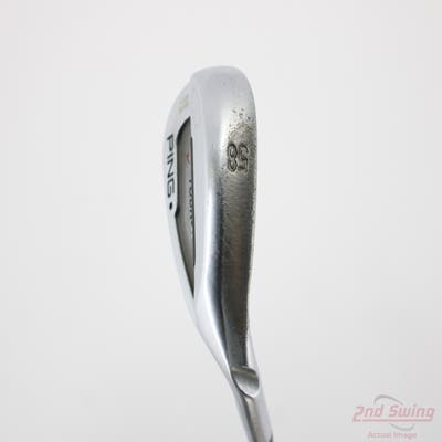Ping Tour-W Brushed Silver ThinSole Wedge Lob LW 58° Thin Sole T Grind Ping AWT Steel Stiff Right Handed Black Dot 35.25in