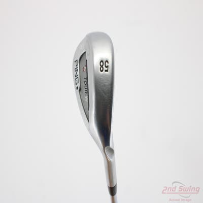 Ping Tour-W Black Chrome Wedge Lob LW 58° 8 Deg Bounce Ping AWT Steel Stiff Right Handed 35.25in