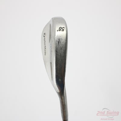 TaylorMade Rac Chrome Wedge Lob LW 58° 8 Deg Bounce Stock Steel Wedge Flex Right Handed 35.5in