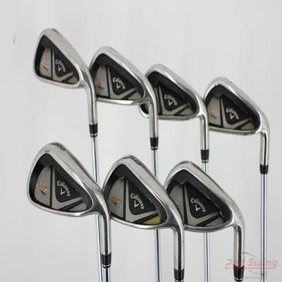 Callaway X2 Hot Iron Set 4-PW True Temper Speed Step 85 Steel Stiff Right Handed +1/4"