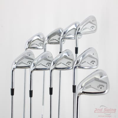 Callaway Elyte X Iron Set 5-PW AW GW SW Nippon NS Pro Modus 3 Tour 105 Steel Stiff Left Handed +3/4"