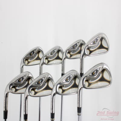 TaylorMade R7 TP Iron Set 3-PW TM T-Step 90 Steel Stiff Left Handed +1/2"