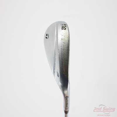 TaylorMade Milled Grind 3 Raw Chrome Wedge Lob LW 58° 11 Deg Bounce SB SM7 BV Steel Wedge Flex Right Handed 35.5in