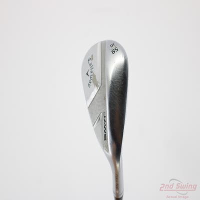 Callaway Jaws Full Toe Raw Face Chrome Wedge Lob LW 58° 10 Deg Bounce True Temper Dynamic Gold Spinner Tour Issue Steel Wedge Flex Right Handed 35.0in