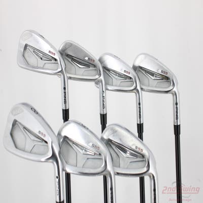 Ping S55 Iron Set 4-PW Mitsubishi MMT 105 Graphite Tour X-Stiff Right Handed Black Dot +1 1/4"