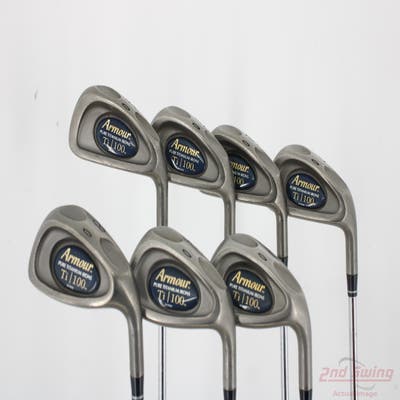 Tommy Armour Titanium 100 Iron Set 4-PW Stock Steel Regular Right Handed +1"