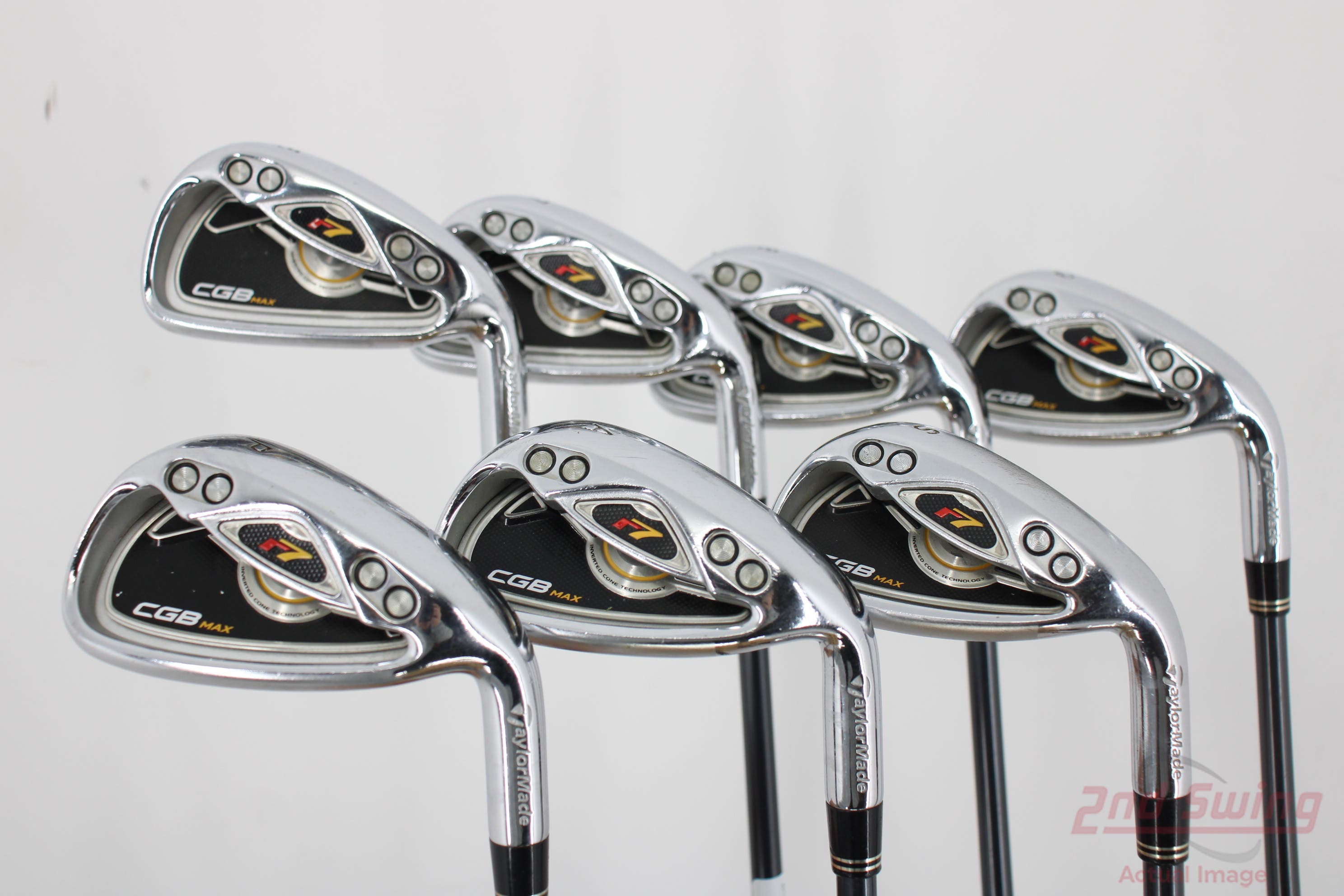 TaylorMade r7 cgb MAX アイアン8本　テーラーメイド テーラーメイド r7 CGB MAX アイアン 2008｜ゴルフクラブ名器大辞典