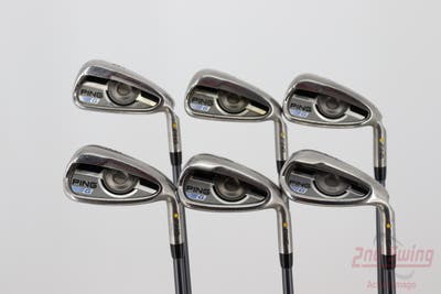 Ping 2016 G Iron Set 6-PW SW CFS 70 Graphite Graphite Regular Right Handed Yellow Dot 37.75in