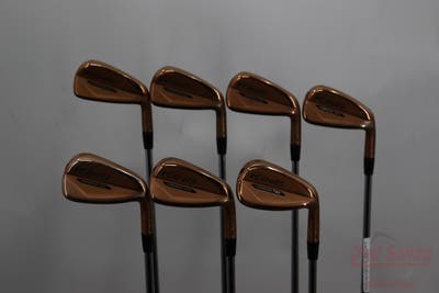 Cobra KING Forged Tec Copper Iron Set 4-PW KBS $-Taper Lite 100 Steel Stiff Right Handed 39.0in