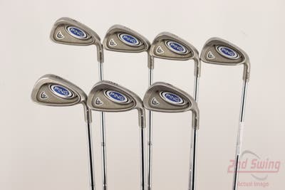 Ping i5 Iron Set 4-PW Stock Steel Shaft Steel Stiff Right Handed White Dot 38.0in