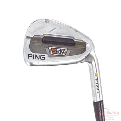 Ping S57 Single Iron 7 Iron True Temper Dynamic Gold S300 Steel Stiff Right Handed Yellow Dot 36.75in