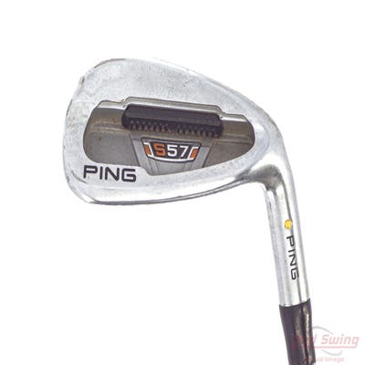 Ping S57 Single Iron Pitching Wedge PW Stock Steel Shaft Steel Stiff Right Handed Yellow Dot 35.5in