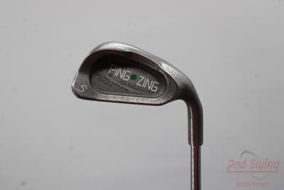 Ping Zing Single Iron 5 Iron Ping KT-M Steel Stiff Right Handed Green Dot 38.0in