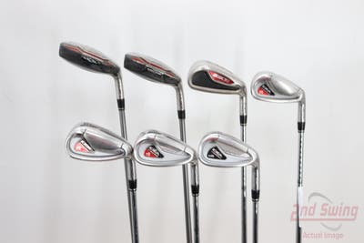 Adams Idea A3OS Senior Golf Club Iron Set 4H 5H 6-PW Stock Steel Shaft Steel Stiff Right Handed 38.5in