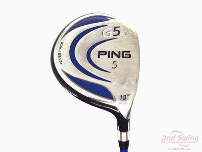 Ping G5 Fairway Wood 5 Wood 5W 18° Grafalloy ProLaunch Blue FW Graphite Stiff Right Handed 42.5in