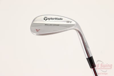 TaylorMade Milled Grind Satin Chrome Wedge Sand SW 56° 12 Deg Bounce SB True Temper Dynamic Gold Steel Wedge Flex Right Handed 35.25in