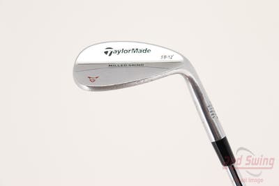 TaylorMade Milled Grind Satin Chrome Wedge Sand SW 12 Deg Bounce True Temper Dynamic Gold Steel Wedge Flex Right Handed 35.25in