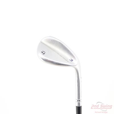 TaylorMade Milled Grind 3 Raw Chrome Wedge Lob LW 58° 12 Deg Bounce HB UST Recoil ES SMACWRAP Graphite Wedge Flex Right Handed 34.75in