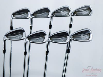 Ping i210 Iron Set 4-GW AWT 2.0 Steel X-Stiff Left Handed Blue Dot +1"