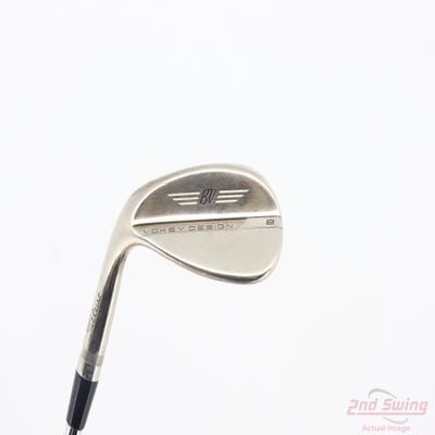 Titleist Vokey SM8 Brushed Steel Wedge Lob LW 58° 14 Deg Bounce K Grind Titleist Vokey BV Steel Wedge Flex Left Handed 35.25in